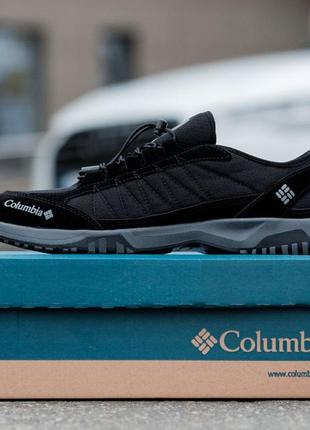 Чоловічі замшеві, чорні стильні кросівки columbia. від 40 до 44 р. 0736 ал демісезонні
