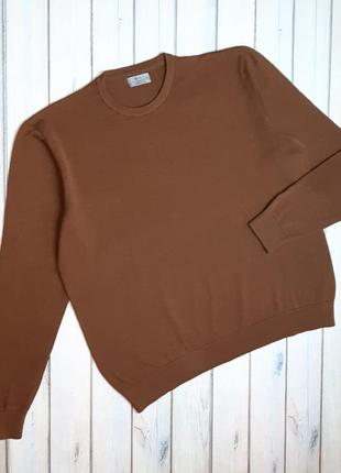 🤩1+1=3 фирменный горчичный свитер из мягкого хлопка tu, размер 52 - 54
