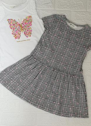 Комплект платья майка h&m 4 - 6 лет