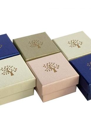 Подарункові коробочки для біжутерії 5*5 см (упаковка 24 шт)