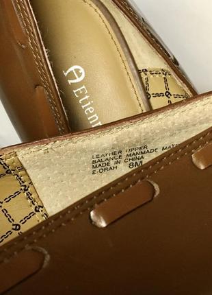 Винтажные коричневые туфли на маленьком каблуке8 фото