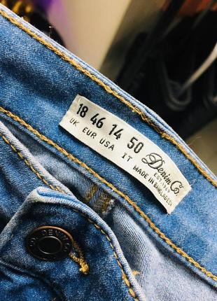 Новые голубые шорты батал большой размер denim co 3хл3 фото