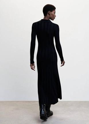 Черное платье mango по фигуре4 фото
