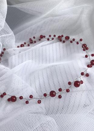 Гілочка ветка для волос серебро золото цепь серьги корона