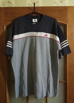 Мужская футболка adidas vintage (m-l) оригинал редкая коллекционная