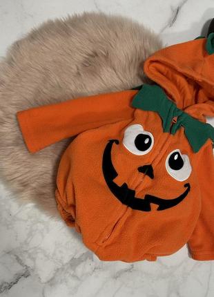 Костюм на хеллоуин primark, тыква, боди с капюшоном и рукавом на halloween, костюм для фотосессии1 фото