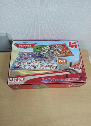 Гра літачки  лудо і  змії і драбини 2 в 1 disney ludo і snakes & ladders