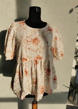 Блуза с цветами