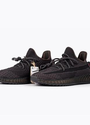 Yezzy bassa 350 v2 black ( шнурки реф ) 41