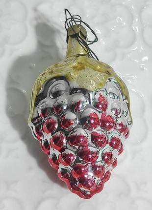 Ёлочная игрушка ссср виноград 1