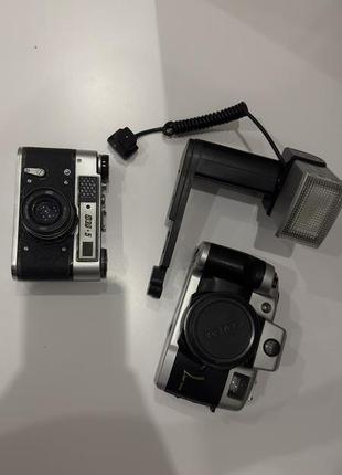 Пленочные фотоаппараты фед-5, canomatik со вспышкой