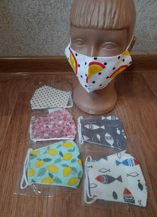 Продам багаторазові маски дитячі1 фото