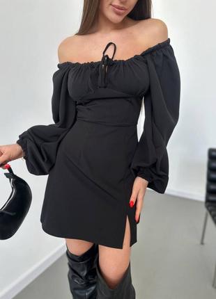Гарна коротка сукня прованс/ плаття з відкритими плечима4 фото