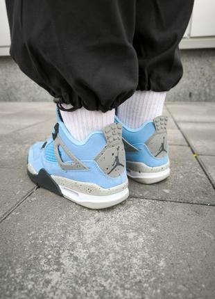 Nike air jordan retro 4 university blue8 фото