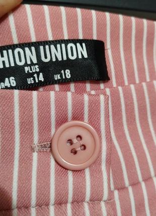 Новые шорты в полоску, большой размер, fashion union.5 фото