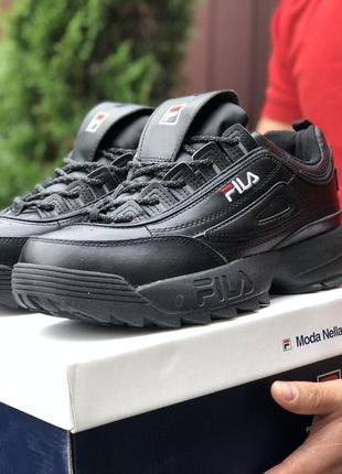 Р.44 , 45 кроссовки  fila disruptor 2 (черные)4 фото