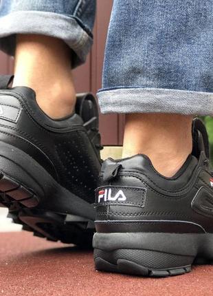 Р.44 , 45 кроссовки  fila disruptor 2 (черные)3 фото