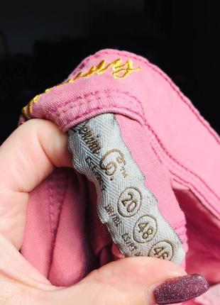 Нові рожеві джинси з поясом батал великий розмір denim co 4хл3 фото