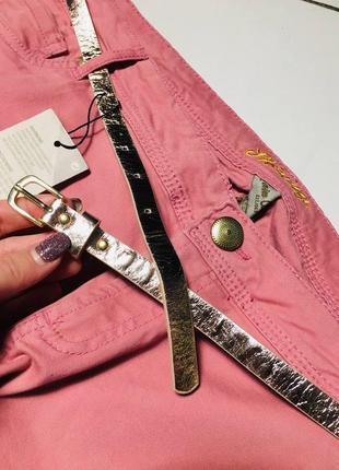Нові рожеві джинси з поясом батал великий розмір denim co 4хл8 фото