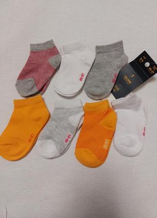 Комплект брендові короткі шкарпетки 7шт