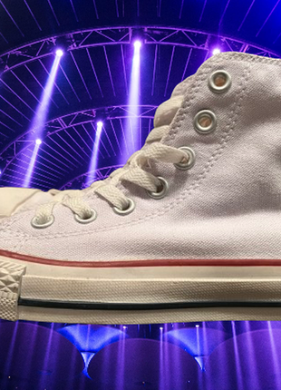 Кеди converse white білі високі на весну літо осінь 35(22см)