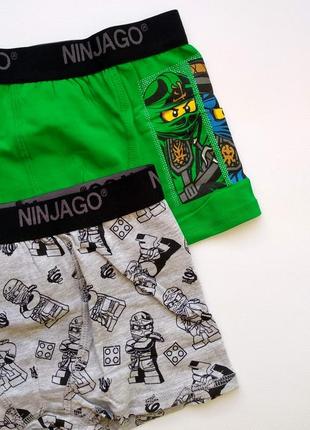 Трусы боксерки для мальчиков поштучно и комплектом lego ninjago primark4 фото