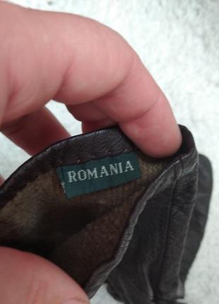 Мягкие кожаные перчатки шкіряні рукавиці romania англия3 фото