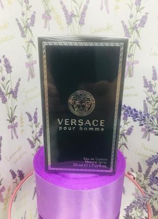 Туалетна вода для чоловіків versace pour homme 50 мл.