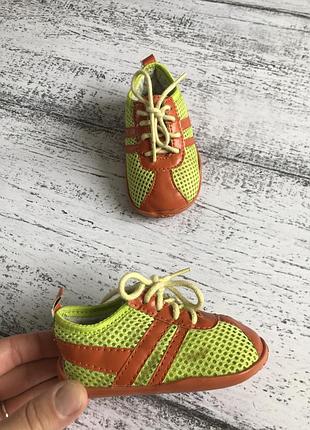 Крутые кроссовки кеды мокасины playshoes размер 17(11см)