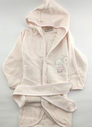 Подарочный набор банный халат для купания подарок для новорожденных на новорожденного2 фото