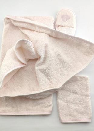 Подарочный набор банный халат для купания подарок для новорожденных на новорожденного4 фото