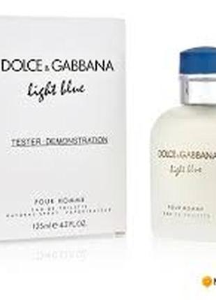 Тестер туалетна вода для чоловіків dolce&gabbana light blue 125 мл2 фото