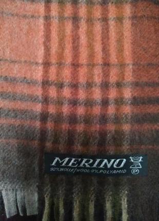 Merino теплий чоловічий шарф . португалія.