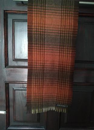 Merino теплый  мужской шарф . португалия.5 фото