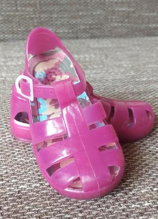 Брендовые резиновые сандалии (италия) , 24 размер