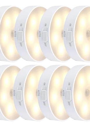 Светильник светодиодный led 86mm (датчик руху, датчик освещения, магнит, впуска акумулятора)