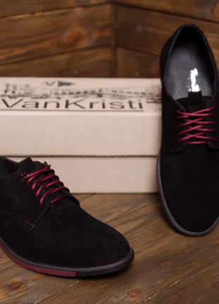 Чоловічі туфлі з натурального замша vankristi vk 500 замш10 фото