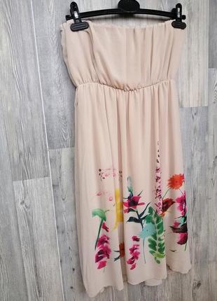 Платье с цветочным принтом1 фото