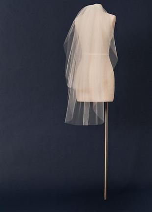 Весільна фата, два слоя (вуаль).