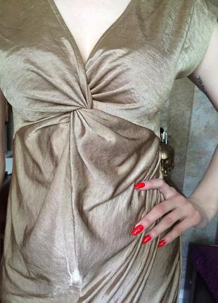Модное золотое платье от h&m1 фото