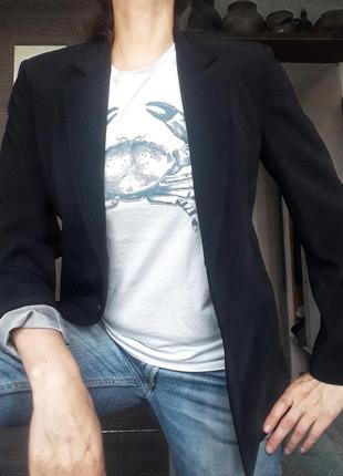 Чёрный базовый пиджак