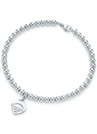 Срібний браслет tiffany & co "bead"