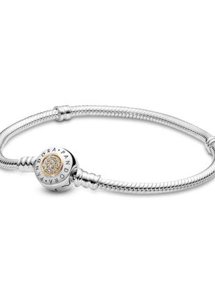 Срібний браслет для намистин пандора 590741cz