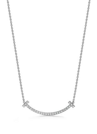 Серебряный кулон medium smile pendant tiffany & co