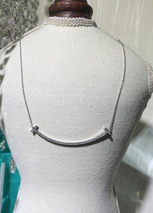 Срібний кулон smile extra large pendant tiffany & co7 фото