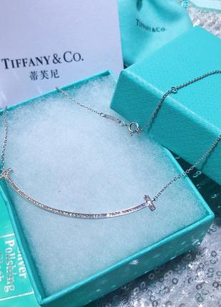 Срібний кулон smile extra large pendant tiffany & co6 фото