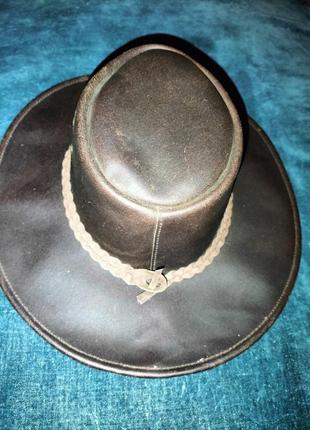 Шляпа кожаная австралия sidney2 фото
