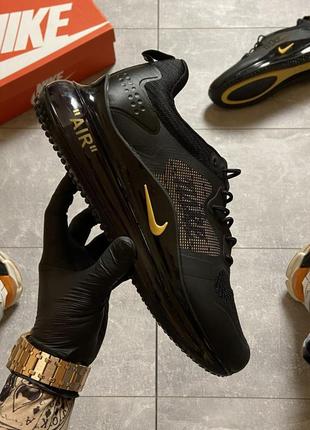 Кросівки найк айр макс 720 чоловічі чорні nike air max 720 black gold5 фото