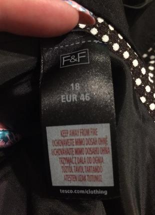 F&f юбка в горошек черно-белая 8
