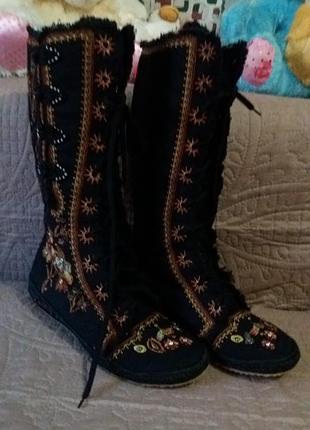 Сапожки(кеди)вишивка літо осінь весна